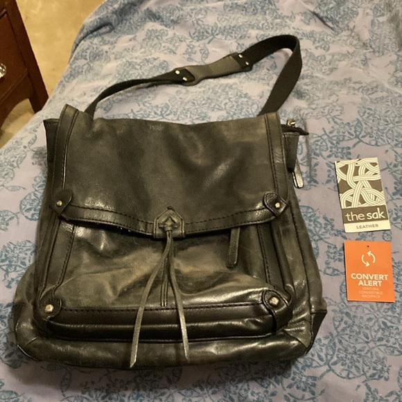 Genuine Leather Smooth THE SAK Convertible Backpack, Crossbody, Shoulder Bag - Picture 12 of 12